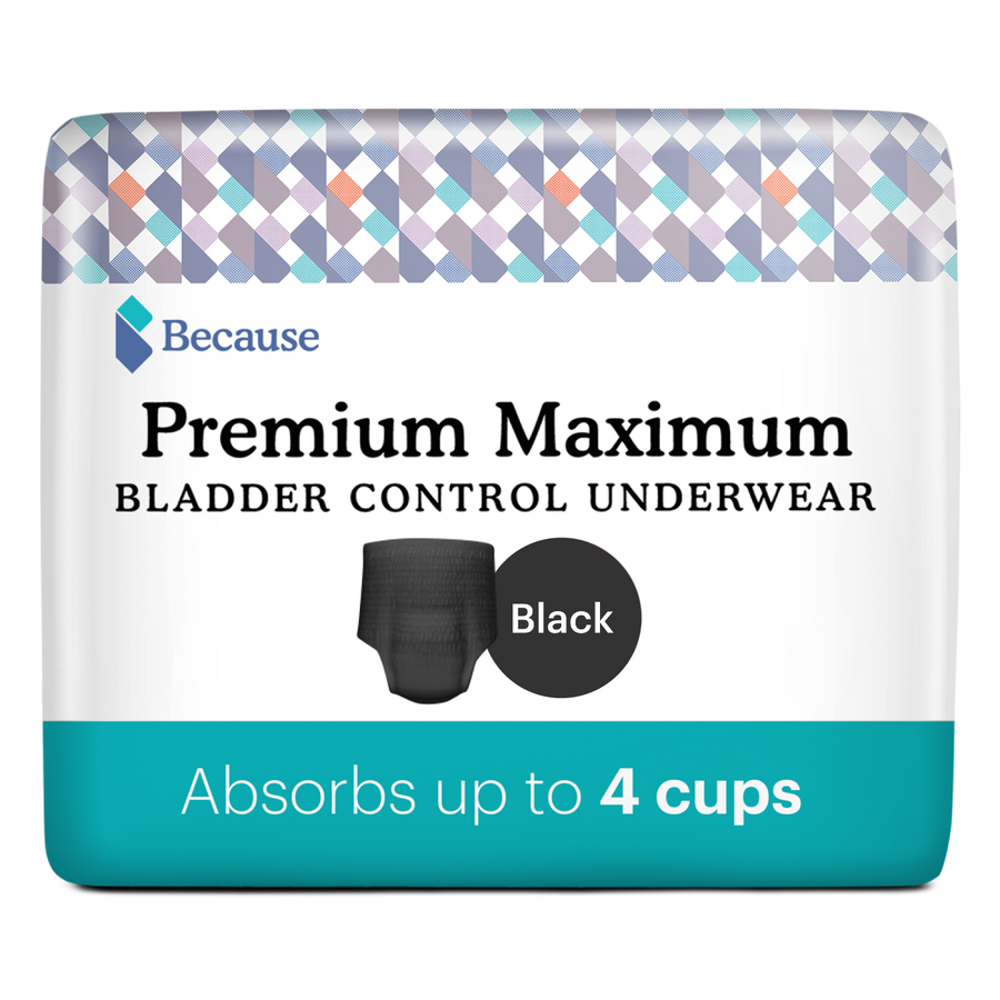 Premium Maximum Plus Black Underwear for Women