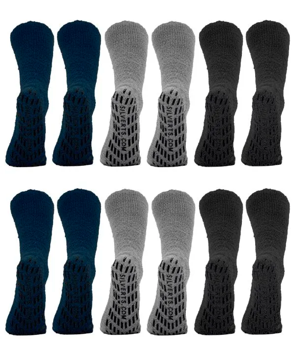 Silverts Slipper-Grip Socks 6-pack - Neutral