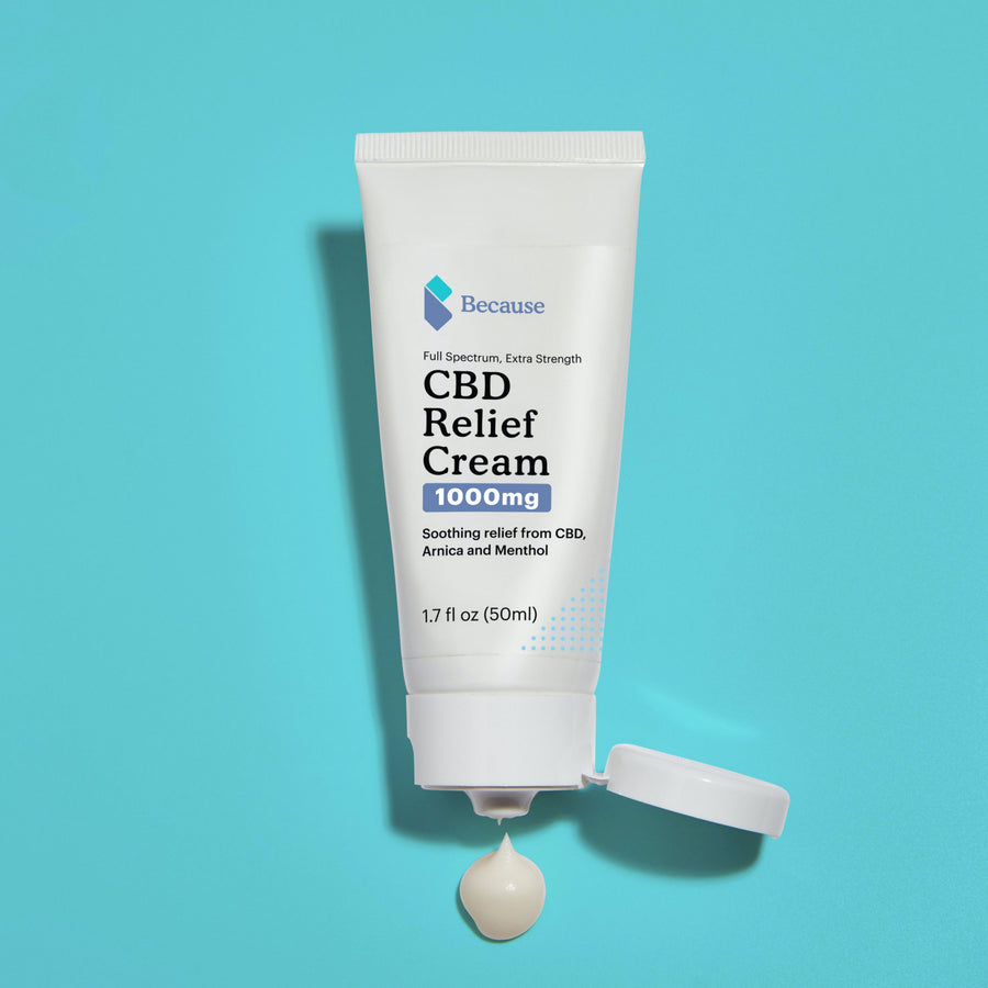 CBD Relief Cream 1000mg soothing relief from CBD, Arnica, and Menthol