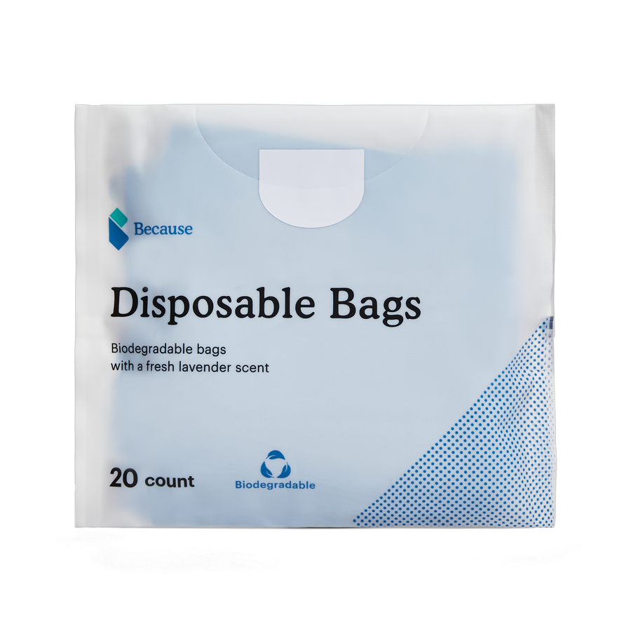 Disposable Bags. Biodegradable bags with a fresh lavender scent. 20 count
