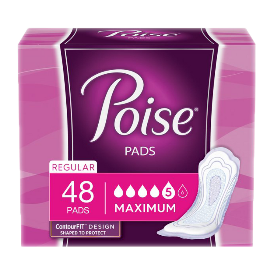 Poise Pads for Women, Maximum Absorbency, Long Length, 39 count