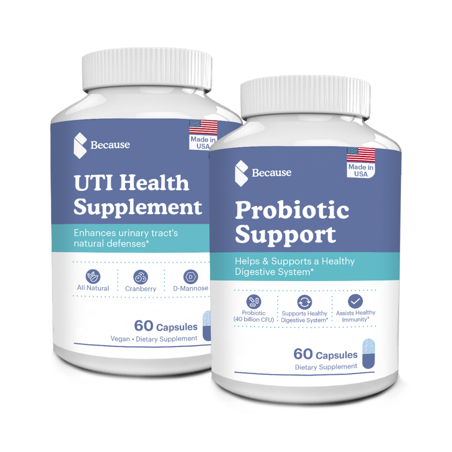UTI Health supplement and probiotic support supplement