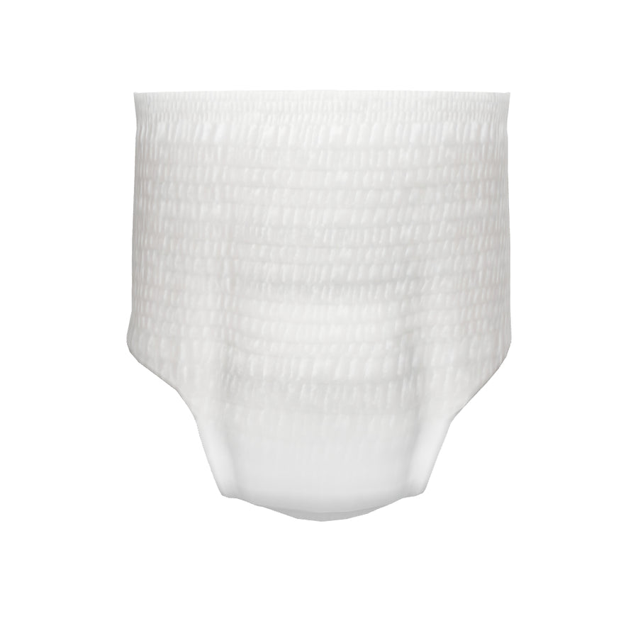 White underwear rendering showing soft, cotton absorbent underwear